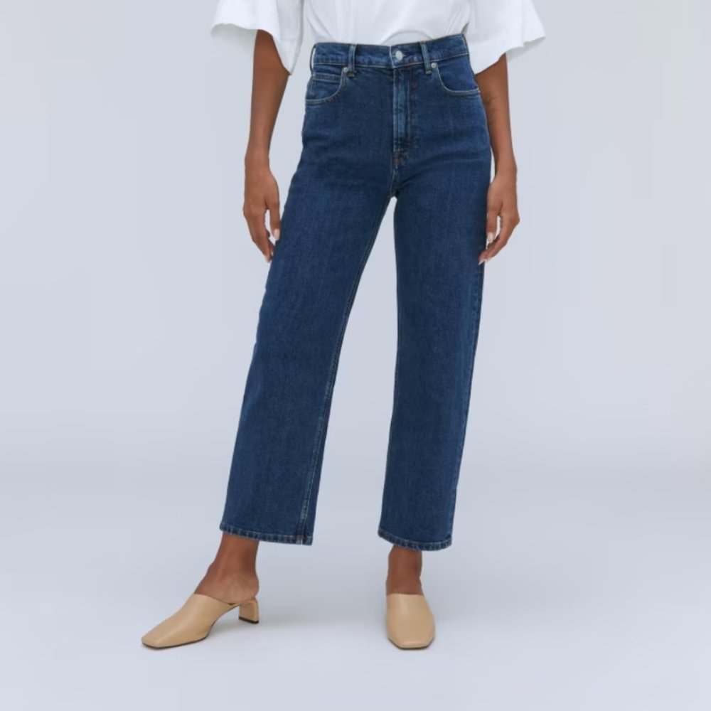 Everlane Way High Jean in Vintage Indigo, Size 31